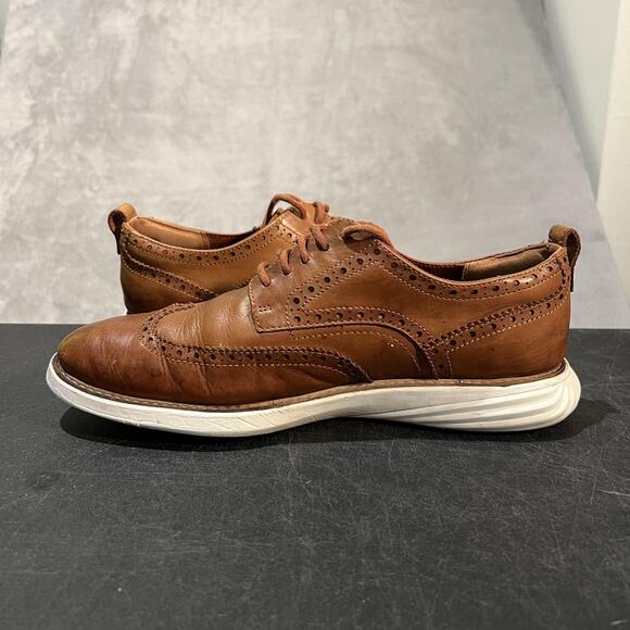 Cole Haan Grand Evolution Shortwing Shoes Mens 9.5 Leather Oxford Comfort OS - Picture 8 of 11
